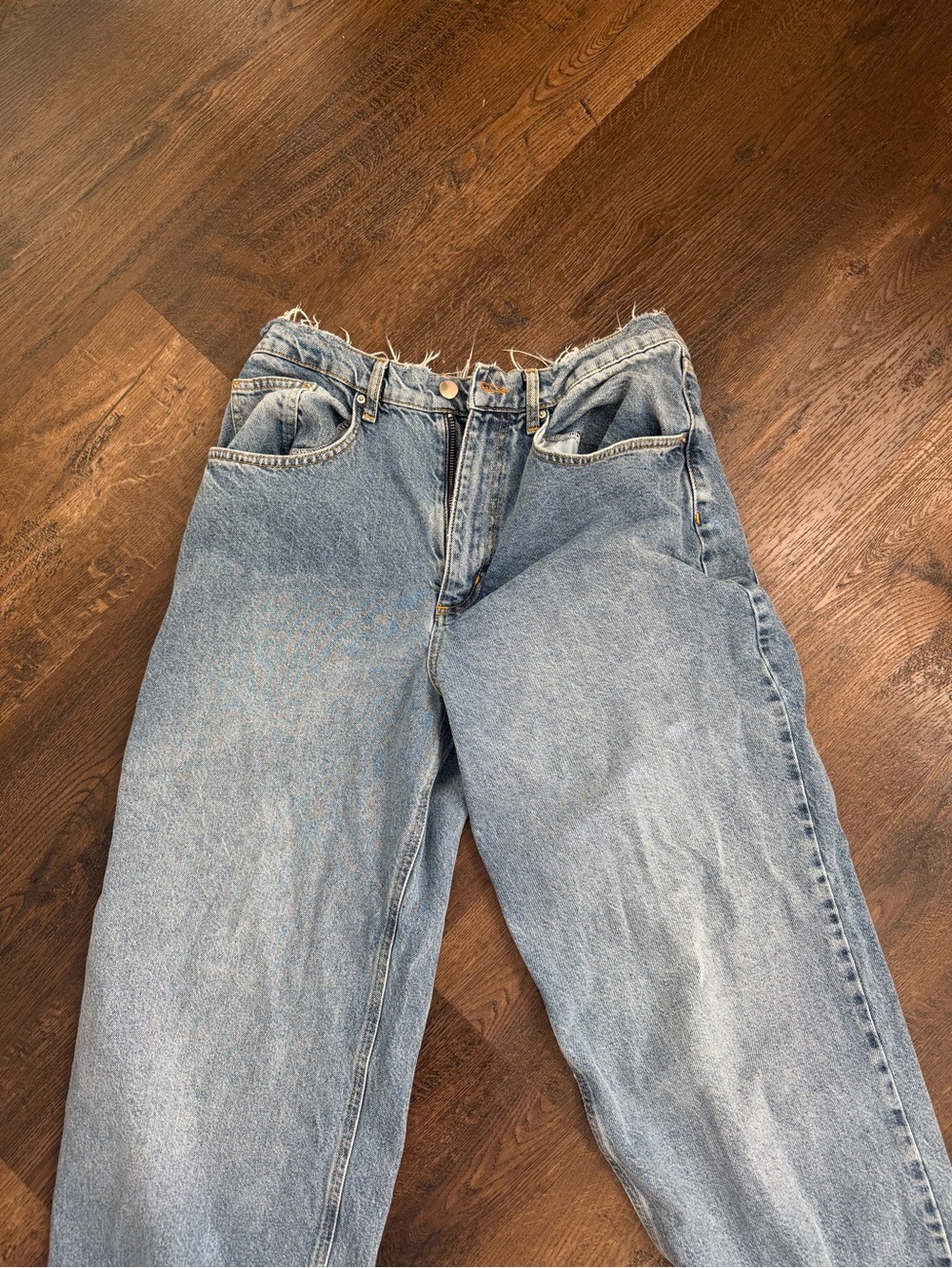 Light Blue Boyfriend Jeans for Women — Relaxed Fit